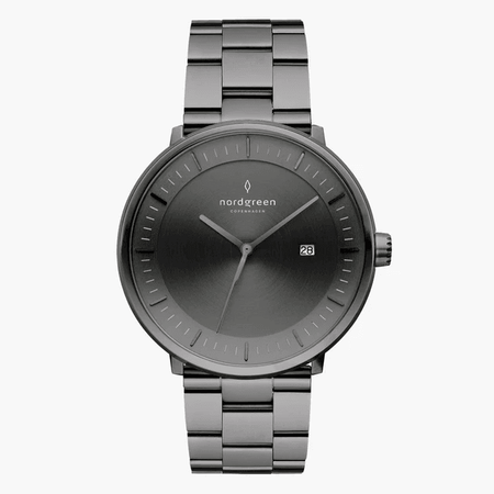 Brushed Metal Dial - 3-Link