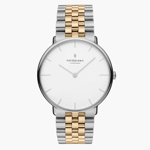 White Dial - Silver-Gold 5-Link